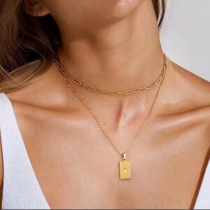 Gold Layered five point star pendant Pendant Necklace